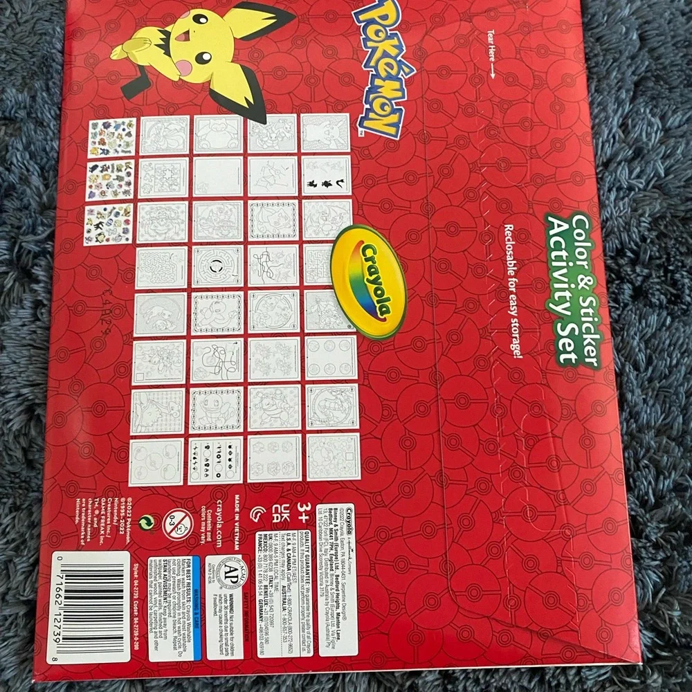 Crayola Pokémon Color & Sticker Set with Markers